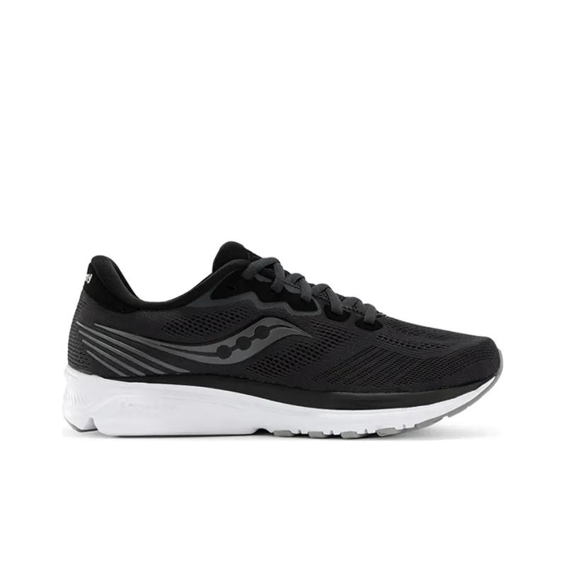 Saucony Ride Yutu 14 Cushioning Wear Resistant Breathable Supportive Low Top Running Shoes Men's Black White-1