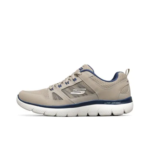 Skechers Summits Running Shoes Men Low-Top Khaki/Blue