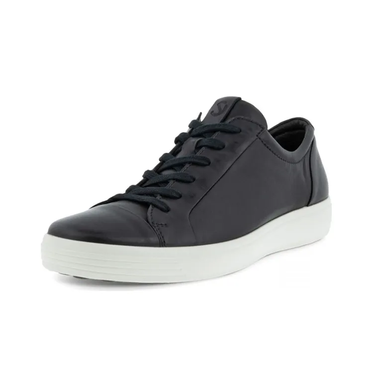 Ecco Soft And Cool Size 7 Low Top Skateboard Shoes Men's Black-1