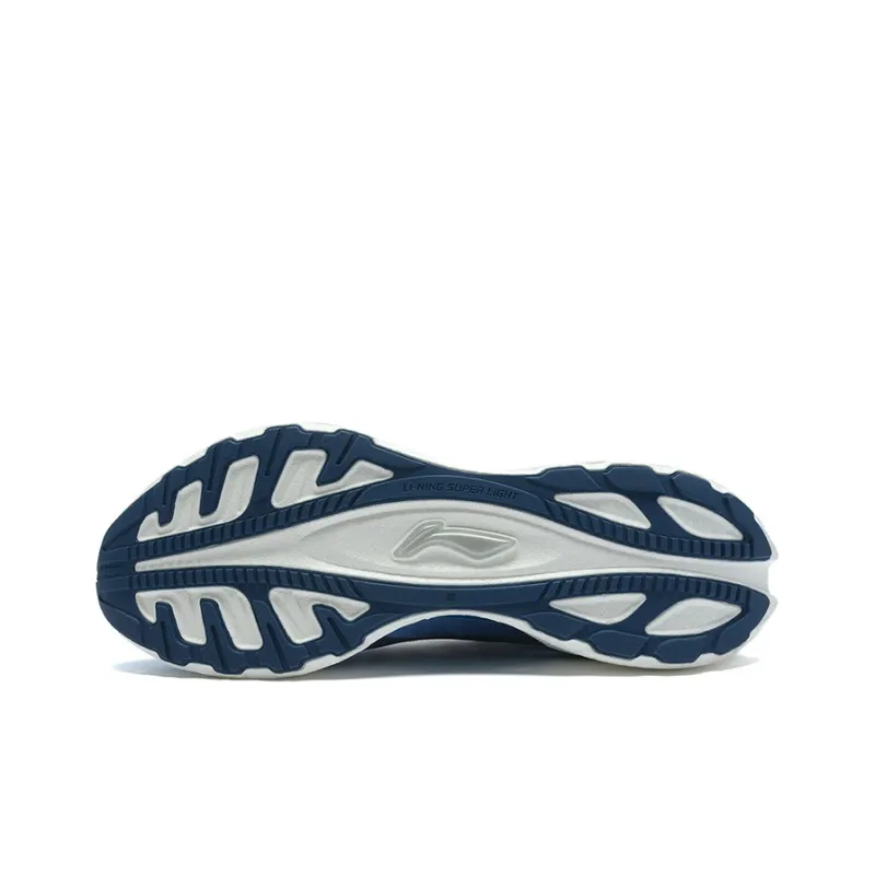 LiNing Super Light 18 Anti Slip Wear Resistant Low Top Running Shoes Men's Sky Blue-4