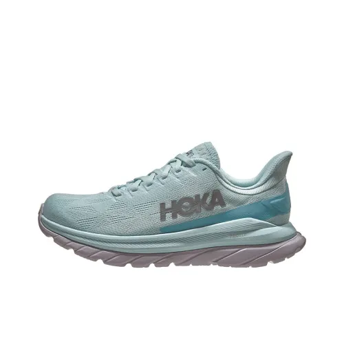 HOKA ONE ONE Mach 4 Running Shoes Women's Low-Top Light Blue