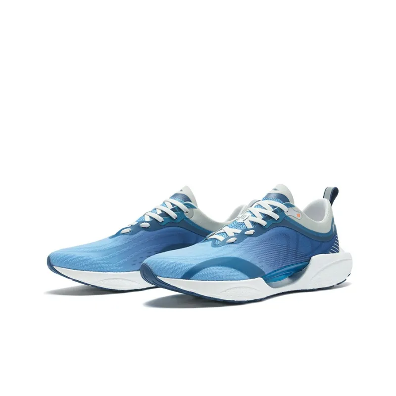 LiNing Super Light 18 Anti Slip Wear Resistant Low Top Running Shoes Men's Sky Blue-3