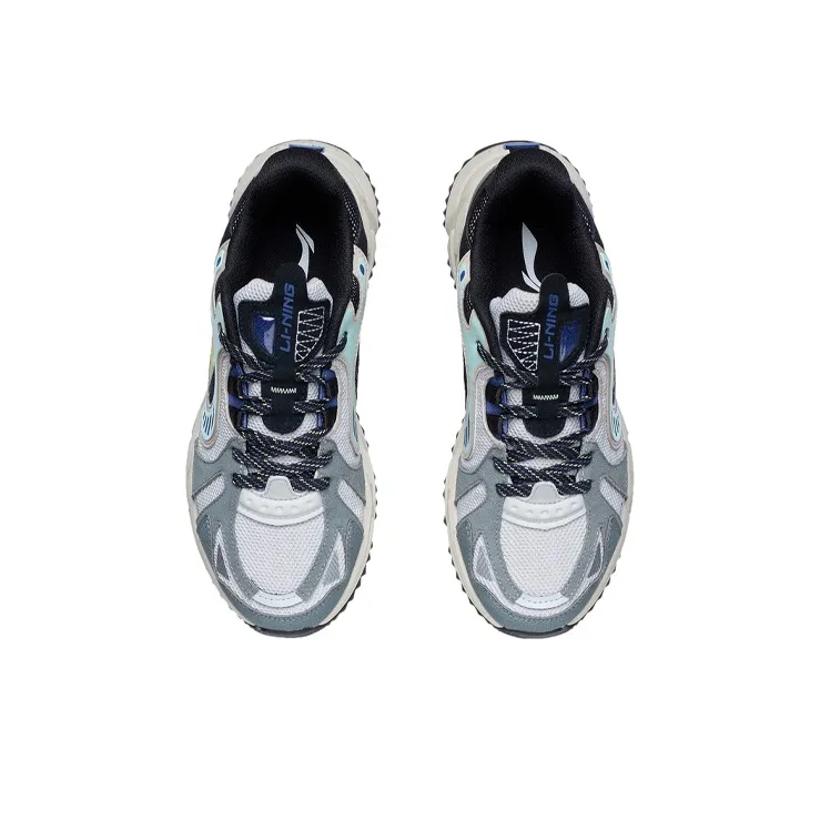 LINING Pick Up The Light Running Shoes Men Low-Top Coastal Gray/Black-3