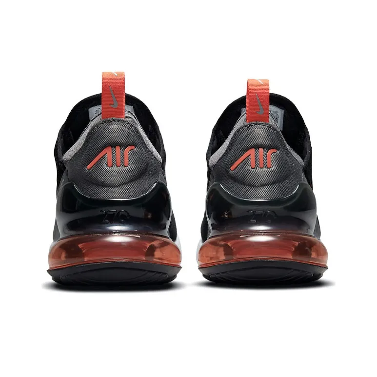 Nike Air Max 270 Essential Black Grey Orange-3