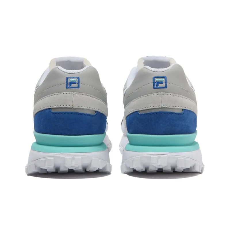 FILA Zagato Cushioning Anti Slip Wear Resistant Breathability Low Top Casual Shoes Unisex White Gray Korean Style-3