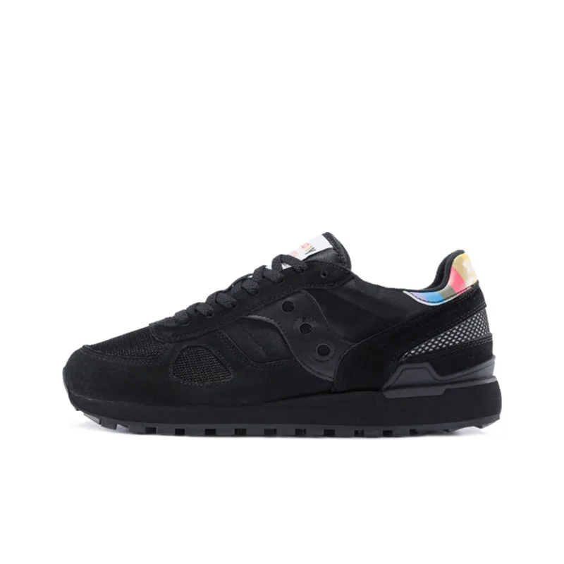 Saucony Shadow Original Running Shoes Men Low Top Black Orange-0