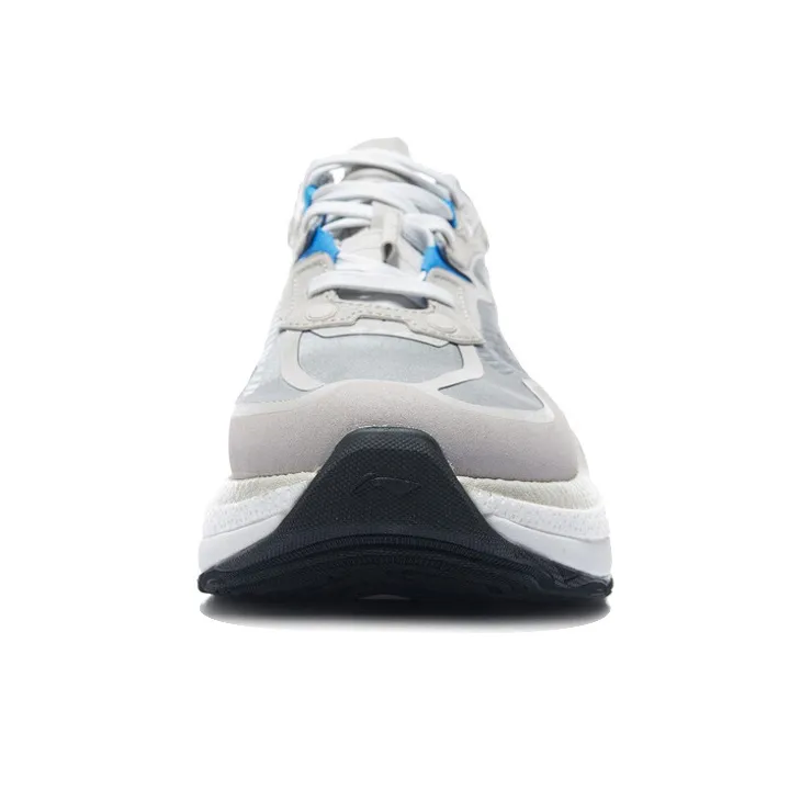 LiNing Beyond Infinity Cushioned Anti Slip And Wear Resistant Lightweight Low Top Running Shoes Men's Light Gray-3