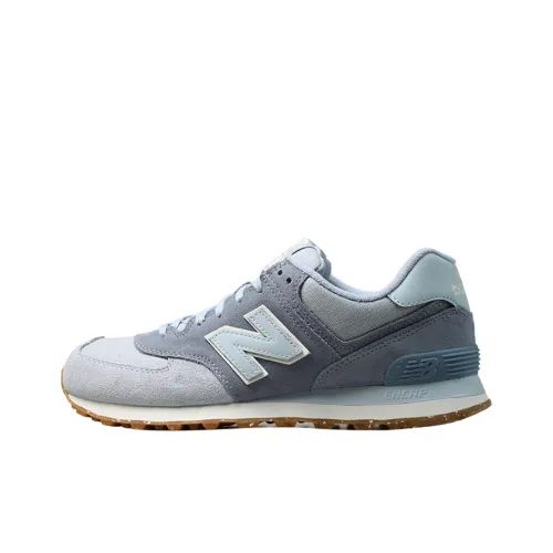 New Balance NB 574 Running Shoes Unisex Low-Top Light Blue/White/Brown