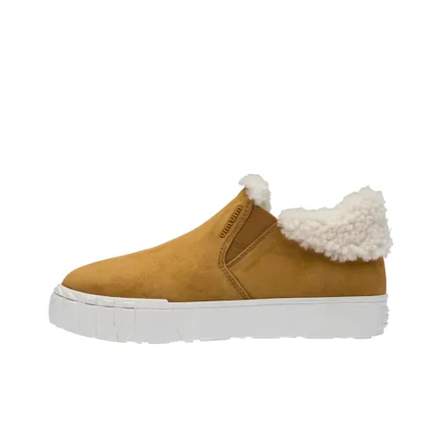 MIU MIU Casual Shoes Women's Low-Top Cognac