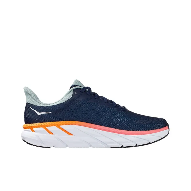 HOKA ONE ONE Clifton 7 Running Shoes Women's Low Top Blue-1