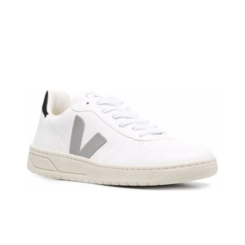 VEJA V-10 CWL White Oxford Grey Black-1