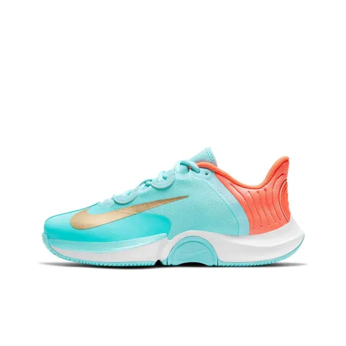 Nike Air Zoom GP Tennis Shoes Women's Low-Top Blue/Orange