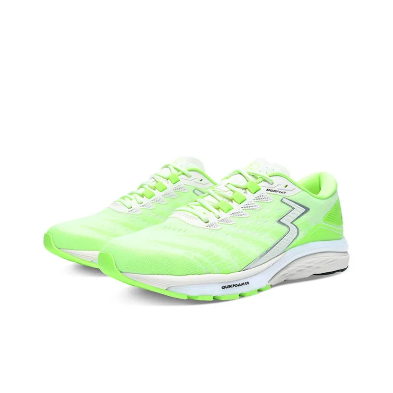 361° Slip-Resistant Breathable Lightweight Low-Top Running Shoes Men's White Green-1