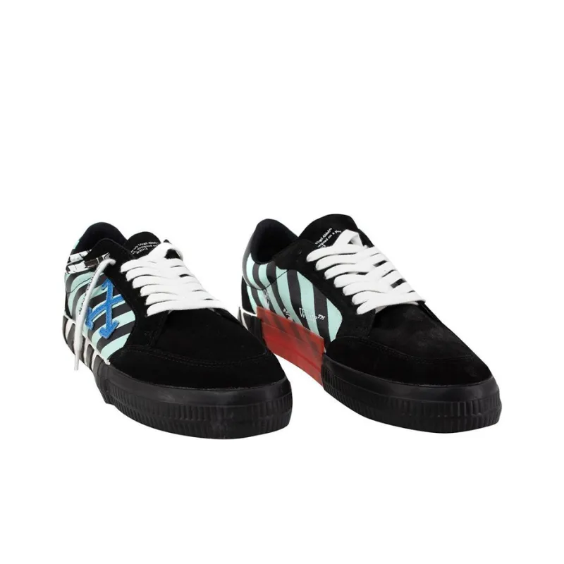 OFF WHITE Vulc Low Black Blue Arrow-4