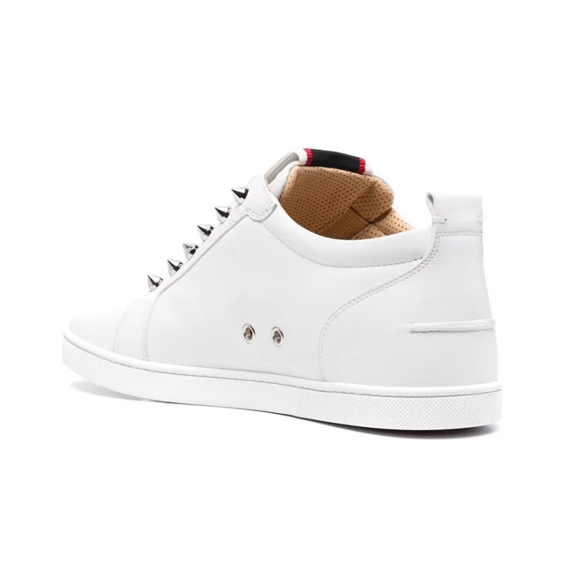 Christian Louboutin Studded Slip-on Leather Sneakers-3