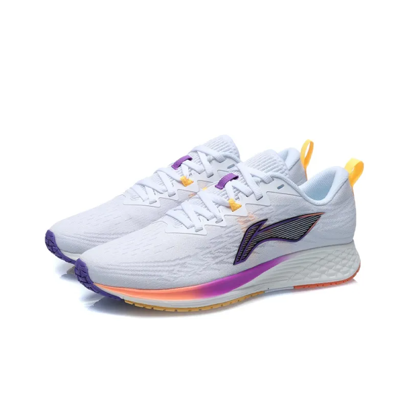 LiNing Red Hare 4 Cushioning Lightweight Wear Resistant Slip Resistant Low Top Light Foam Running Shoes Women's White-2