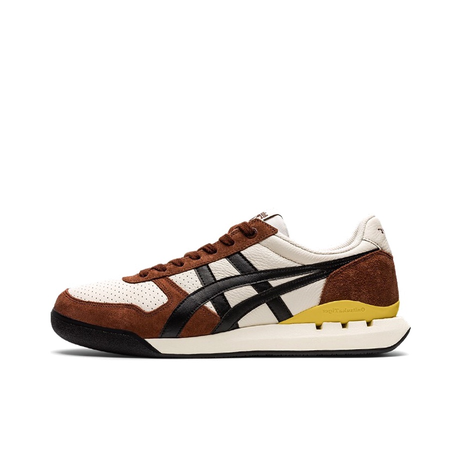 Onitsuka Tiger Ultimate 81 Running Shoes Unisex Low Top Apricot Cream Coffee