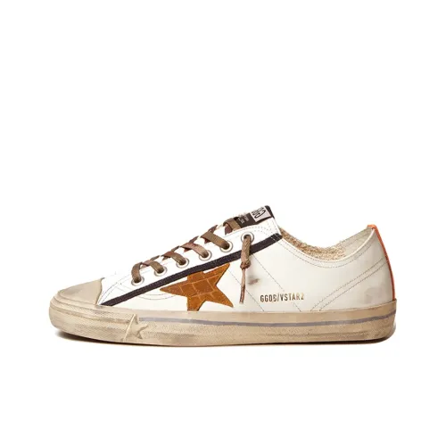 Golden Goose V-Star Skateboard Shoes Men Low-Top White