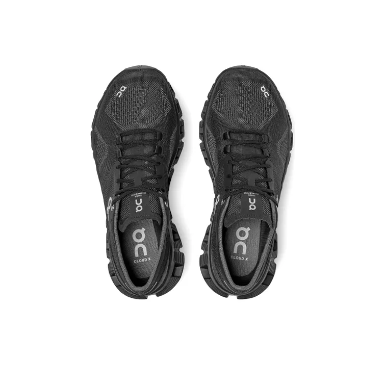 On Running Cloud X Black Asphalt Grey Women's-3