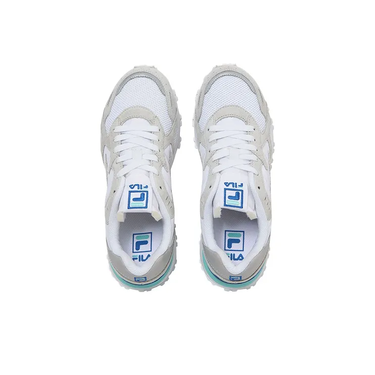 FILA Zagato Cushioning Anti Slip Wear Resistant Breathability Low Top Casual Shoes Unisex White Gray Korean Style-2