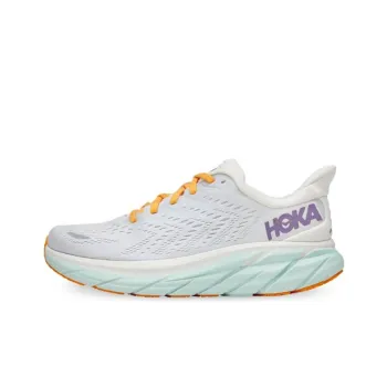 HOKA ONE ONE Clifton 8 Blanc De Blanc Purple Seafoam Women's