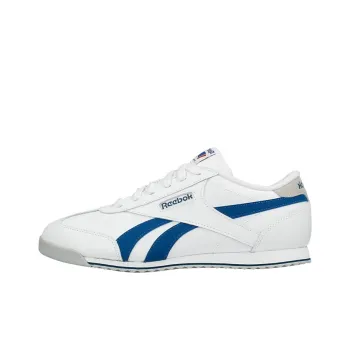 Reebok Royal Classic Rayen Cushioned Slip-Resistant Low-Top Running Shoes Men's White Blue