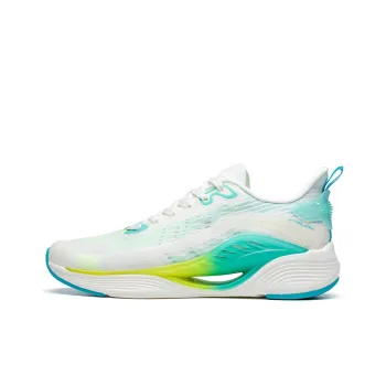 XTEP Qing Feng 5.0 Cushioning Breathable Low Top X FLOW Long Distance Running Shoes Men's White Green