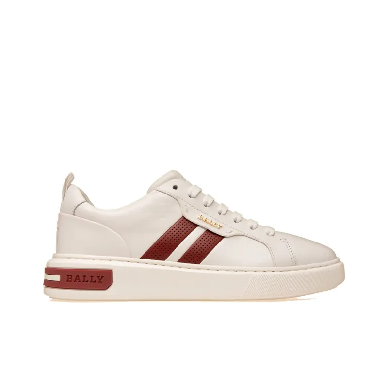 BALLY Maxim Low-Top Stylish Skateboarding Shoes Women's White-1