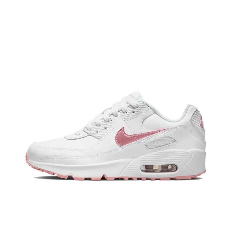 Nike Air Max 90 Leather 'White Pink Glaze' Gs-0