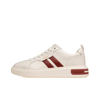 BALLY Maxim Low-Top Stylish Skateboarding Shoes Women's White