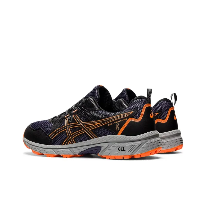 Asics Gel Venture 8 4E Wide 'Black Shocking Orange'-3