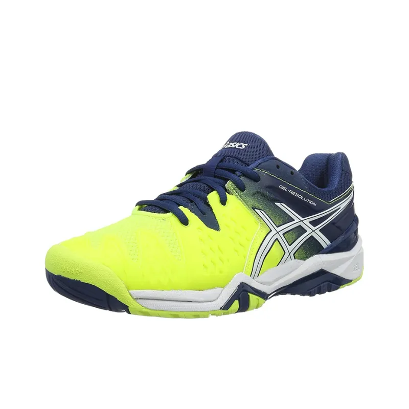 Asics Gel-Resolution 6 Running Shoes Men Low-Top Yellow/Blue-2