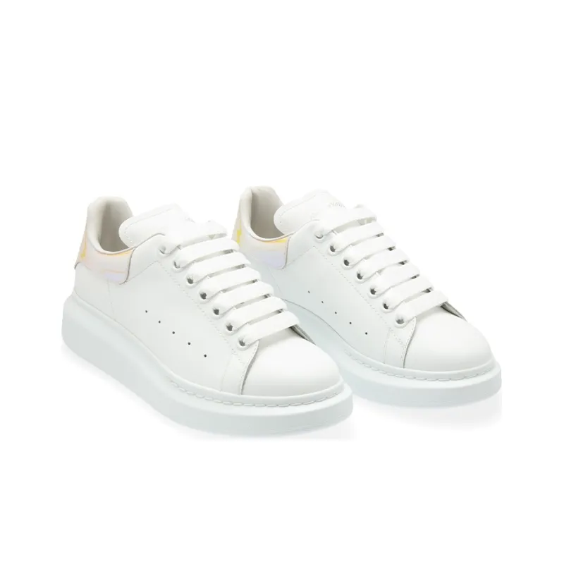 Alexander McQueen Oversized Sneakers 'White Orange' Women's-2