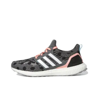 Adidas Ultra Boost 5.0 Dna Grey Acid Red Polka Dot Women's