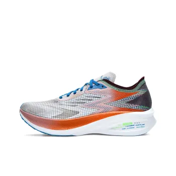 361° Fly Burning Anti Slip Wear Resistant Low Top Running Shoes Men's White Blue