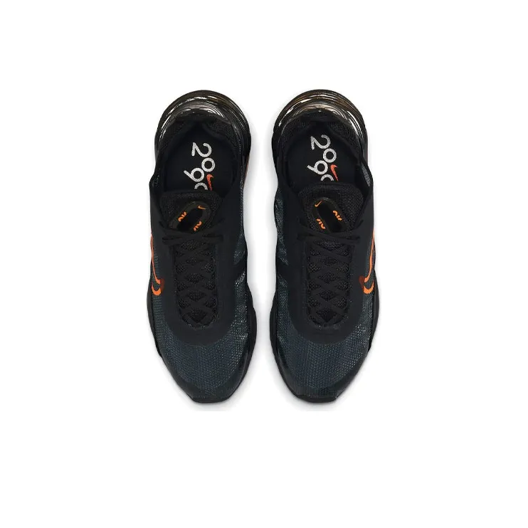 Nike Air Max 2090 Cushioning Anti Slip And Wear Resistant Low Top Running Shoes Men's Black Orange-3