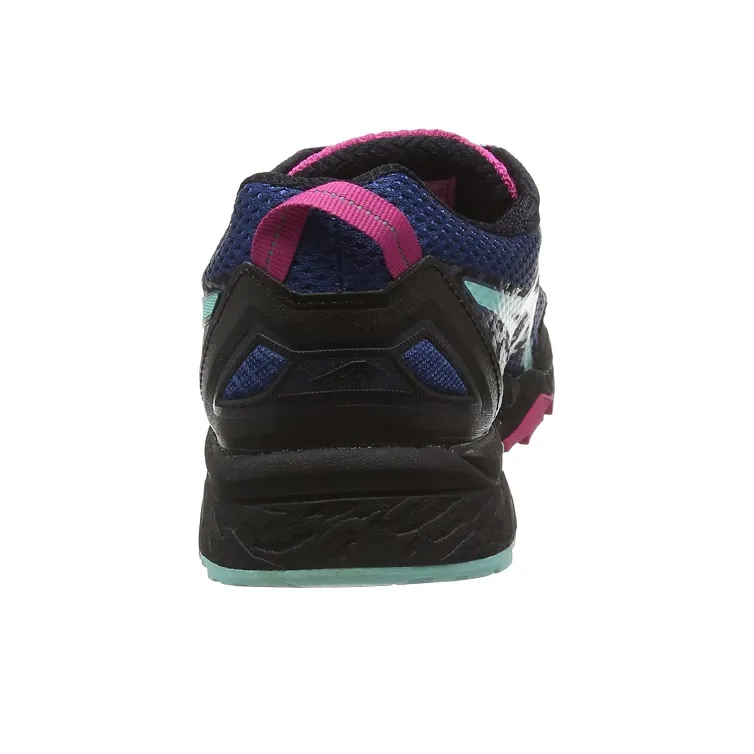 Asics GEL-FujiTrabuco 7 Wear-Resistant Low-Top Running Shoes Women's Blue Black-3