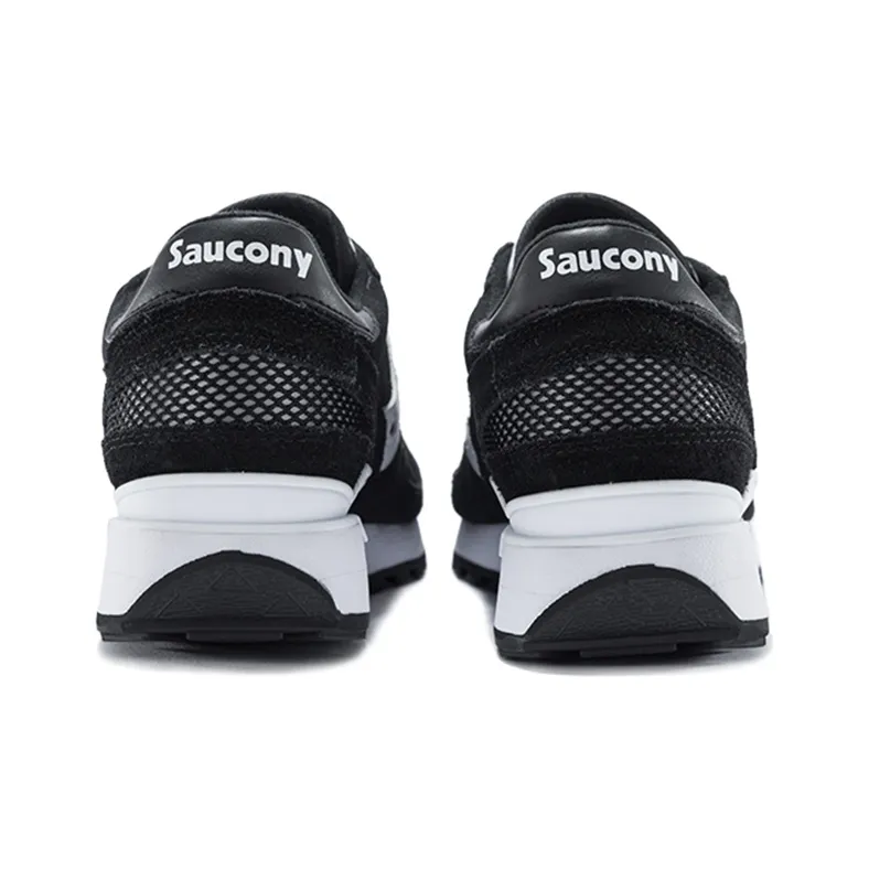 Saucony Shadow Original Cushioning Anti-Slip Wear-Resistant Breathability Low-Top Running Shoes Women's Black White-3
