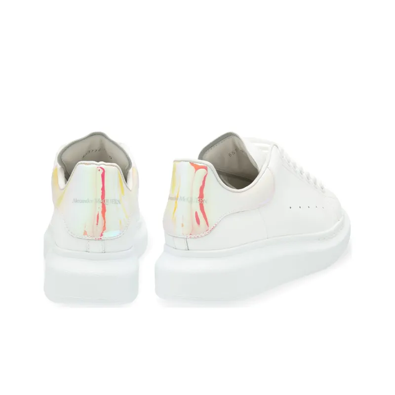 Alexander McQueen Oversized Sneakers 'White Orange' Women's-3