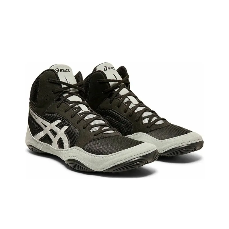 Asics Snapdown 2 Anti Slip Wear Resistant Mid Top Running Shoes Men's Black White 2E Width-2