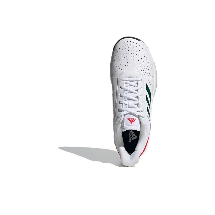 Adidas Courtsmash Shoes White/Green/Red-3