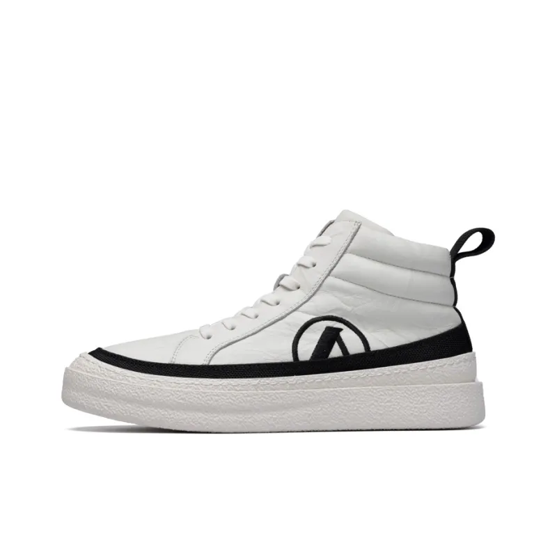 Anthony Miles Skateboard Shoes Men High Top Ecru-0