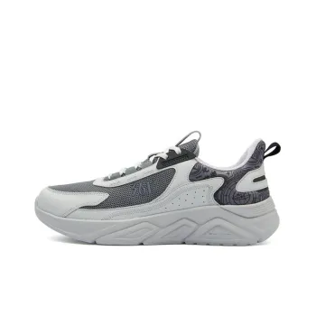 361° Dragon Eye 2.0 Anti Slip Wear Resistant Breathable Lightweight Rebound Low Top Running Shoes Men's Cosmic Gray