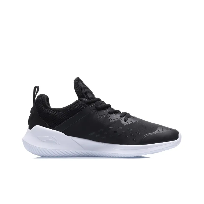 LiNing Cushioning Anti Slip And Wear Resistant Coverage Low Top Running Shoes Unisex Black-1