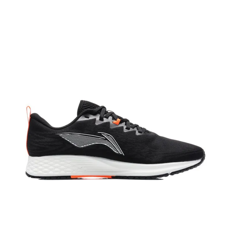 LiNing Red Hare 4 Low Top Running Shoes Men's Black White Orange-1