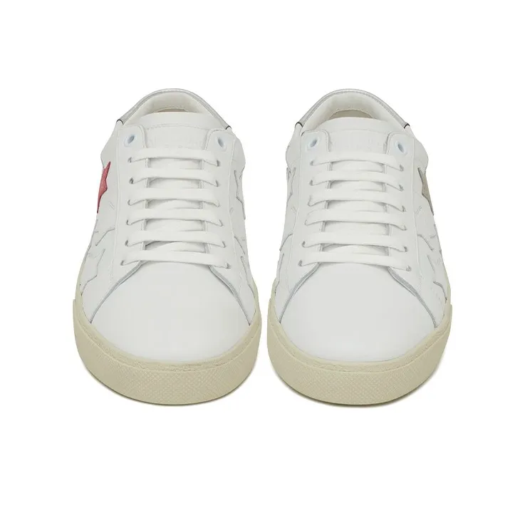 SAINT LAURENT Court Classic SL/06 Metallic California Bright White-2