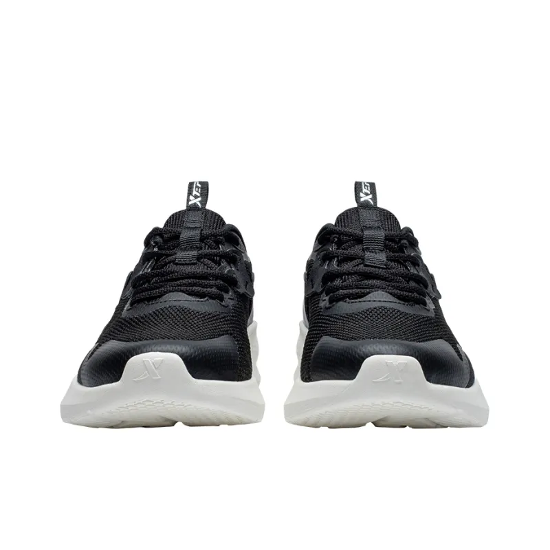 XTEP Cloud DC Cushioned Wear Resistant Breathable Low Top Casual Running Shoes Women's Black-3