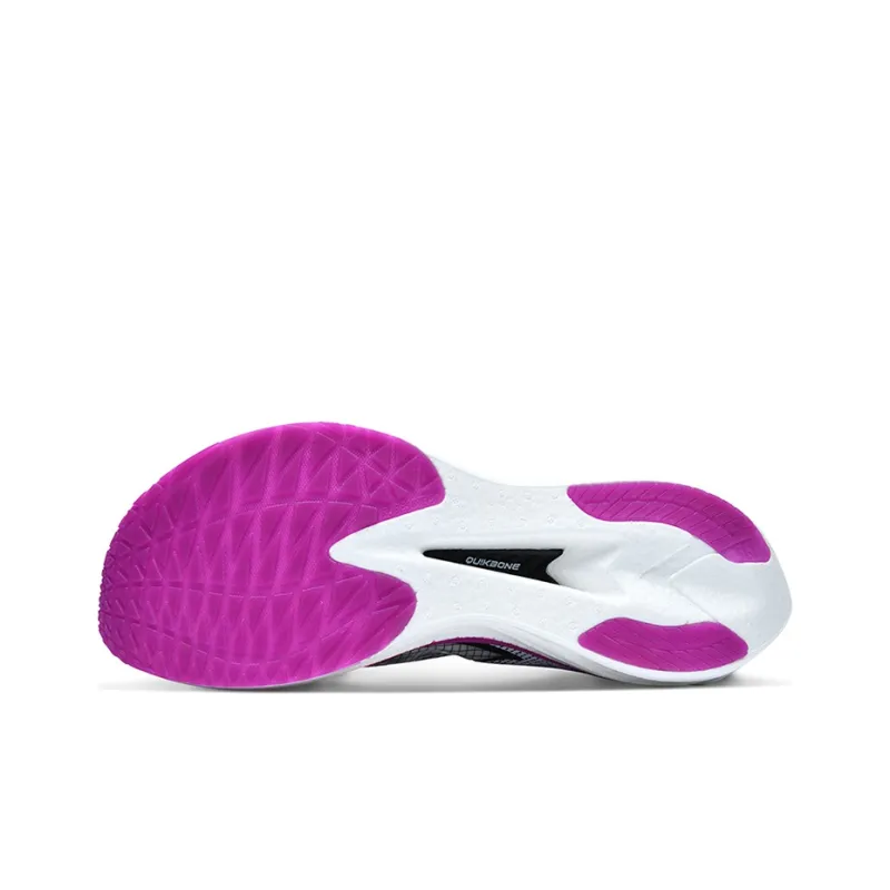 361° Feiran 1 Cushioning Anti Slip And Wear Resistant Low Top Running Shoes Men's White Purple-3