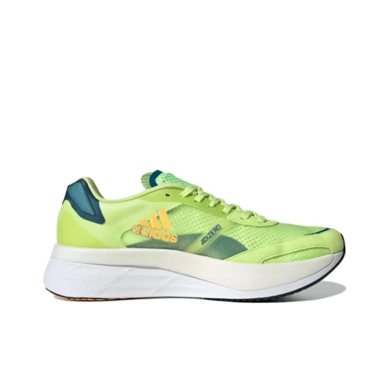 Adidas Adizero Boston 10 Pulse Lime Flash Orange Teal-1