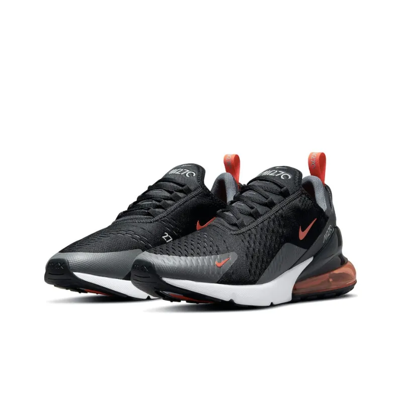 Nike Air Max 270 Essential Black Grey Orange-1